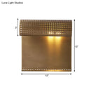 GobekUsa Sleek Brass Wall Sconce: Scrolled Design, Wall Mounted, 1-Bulb, Ideal for Bedroom Lighting