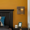 GobekUsa Sleek Brass Wall Sconce: Scrolled Design, Wall Mounted, 1-Bulb, Ideal for Bedroom Lighting