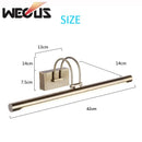 GobekUsa Brushed Bronze Led Bathroom Vanity Light for Over Mirror Cabinet