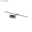 GobekUsa Contemporary Metallic LED Wall Mount Light Fixture - Tubular Vanity Lighting in Warm/White Light, 16.5"/20.5" L