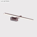 GobekUsa Contemporary Metallic LED Wall Mount Light Fixture - Tubular Vanity Lighting in Warm/White Light, 16.5"/20.5" L