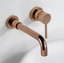 GobekUsa Brushed Gold In-Wall Black Basin Faucet Set for Bathroom Sink Mixer Tap