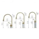GobekUsa Brushed Gold Brass & Marble Bathroom Sink Faucet