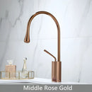 GobekUsa Brushed Gold Brass & Marble Bathroom Sink Faucet