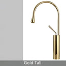 GobekUsa Brushed Gold Brass & Marble Bathroom Sink Faucet