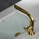 GobekUsa Brushed Gold Basin Faucet - Brass Single Handle Bathroom Mixer Tap