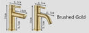 GobekUsa Brushed Gold Basin Faucet: Solid Brass, Cold Hot Water Mixer, Single Handle
