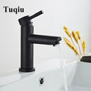 GobekUsa Brushed Gold Basin Faucet: Solid Brass, Cold Hot Water Mixer, Single Handle