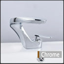 GobekUsa Brushed Gold Basin Faucet: Modern Brass Deck Mount Bathroom Mixer Tap