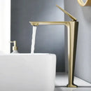 GobekUsa Brushed Gold Basin Faucet - Hot/Cold Sink Tap - Deck Mount Mixer