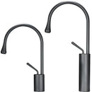GobekUsa Brushed Gold Basin Faucet Hot Cold Swivel Sink Water Crane