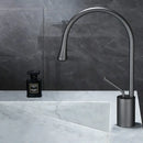 GobekUsa Brushed Gold Basin Faucet Hot Cold Swivel Sink Water Crane