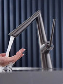 GobekUsa Brushed Gold Basin Faucet - Rose Gold Bathroom Sink Mixer Tap