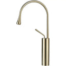 GobekUsa Brushed Gold Basin Faucet Hot Cold Black Sink Kitchen Swivel Water Crane
