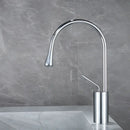 GobekUsa Brushed Gold Basin Faucet Hot Cold Black Sink Kitchen Swivel Water Crane