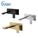 GobekUsa Brushed Gold Basin Faucet Set Blanoir SS Mixer Tap Combination.