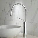 GobekUsa Brushed Gold/Black/White Basin Faucet with Single Handle Swivel Sink Water Crane