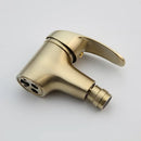 GobekUsa Brushed Gold Basin Mixer Tap - Solid Brass Vessel Vanity Faucet