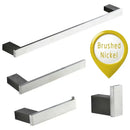 GobekUsa Brushed Gold Bathroom Hardware Set: Robe Hook, Towel Rail, Bar Rack, Shelf, Tissue Holder