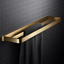 GobekUsa Brushed Gold Bathroom Hardware Set: Towel Rack, Corner Shelf, Paper Holder, Hook, Toilet Brush Holder
