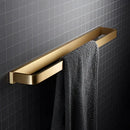 GobekUsa Brushed Gold Bathroom Hardware Set: Towel Rack, Corner Shelf, Paper Holder, Hook, Toilet Brush Holder
