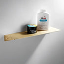 GobekUsa Brushed Gold Bathroom Hardware Set: Towel Rack, Corner Shelf, Paper Holder, Hook, Toilet Brush Holder