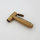 GobekUsa Brushed Gold Bidet Faucet Hand Spray Wall Mounted Dual Water Way Mixer