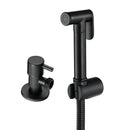 GobekUsa Brushed Gold Bidet Sprayer Kit with Copper Valve Set and Shattaf Shower Head