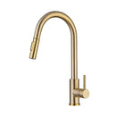 GobekUsa Brushed Gold Pull Out Kitchen Faucet - SUS 304 Stainless Steel