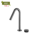 GobekUsa Brass Basin Faucet Brushed Gold Double Bracket Two Holes Hot Cold Mixer