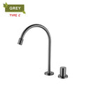 GobekUsa Brass Basin Faucet Brushed Gold Double Bracket Two Holes Hot Cold Mixer