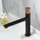 GobekUsa Brushed Gold Brass Bathroom Basin Faucet - Deck Mounted Sink Tap