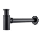 GobekUsa Brass Basin Wast Drain P-trap for Bathroom Sink - Black/Brushed Gold/Chrome