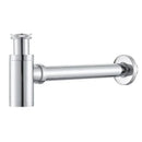 GobekUsa Brass Basin Wast Drain P-trap for Bathroom Sink - Black/Brushed Gold/Chrome