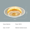 GobekUsa Double Layer 60CM LED Ceiling Light for Living Dining Room Bedroom