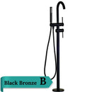 GobekUsa Brushed Gold Freestanding Bathtub Shower Mixer with Handshower