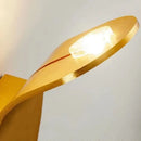 Modern brushed gold led wall lamp living room curved sconce by Decorbites