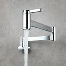 GobekUsa Brushed Gold Brass Wall Mounted Pot Filler Faucet with Rotating Foldable Spout
