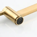 GobekUsa Brushed Gold Brass Wall Mounted Pot Filler Faucet with Rotating Foldable Spout