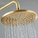 GobekUsa Brushed Gold Rainfall Shower Set Mixer Tap Tub Bathtub Faucet Brass