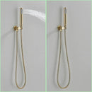 GobekUsa Brushed Gold Shower Faucet Set Wall Mount Rainfall Shower System