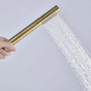 GobekUsa Brushed Gold Brass In-Wall Shower Mixer Set for Bath and Shower
