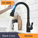 GobekUsa Brushed Gold Smart Sensor Kitchen Faucet, Dual Outlet, Single Handle