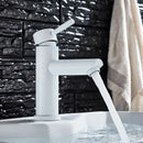 GobekUsa Brushed Gold Solid Brass Bathroom Faucet Single Handle Deck Mounted Tap