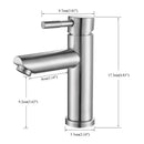 GobekUsa Brushed Gold Solid Brass Bathroom Faucet Single Handle Deck Mounted Tap