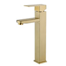 GobekUsa Brushed Gold Stainless Steel Bathroom Basin Sink Faucet Mixer