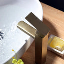 GobekUsa Brushed Gold Stainless Steel Bathroom Basin Sink Faucet Mixer