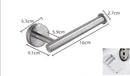 Modern brushed gold stainless steel toilet paper holder kitchen rack by Decorbites