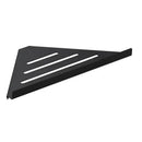 Modern brushed gold stainless steel triangle rack shower storage bathroom by Decorbites