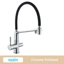 GobekUsa Brushed Gold Swivel Kitchen Faucet with Purification Function